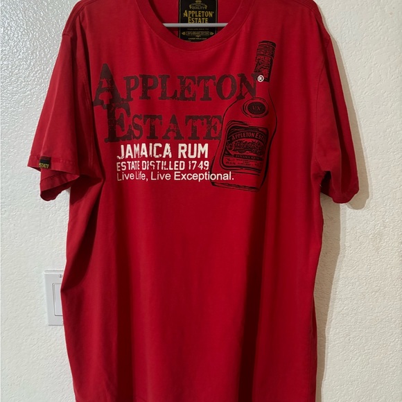 Appleton Estate, red tshirt, 100% organic cotton, Rum theme - Picture 4 of 6